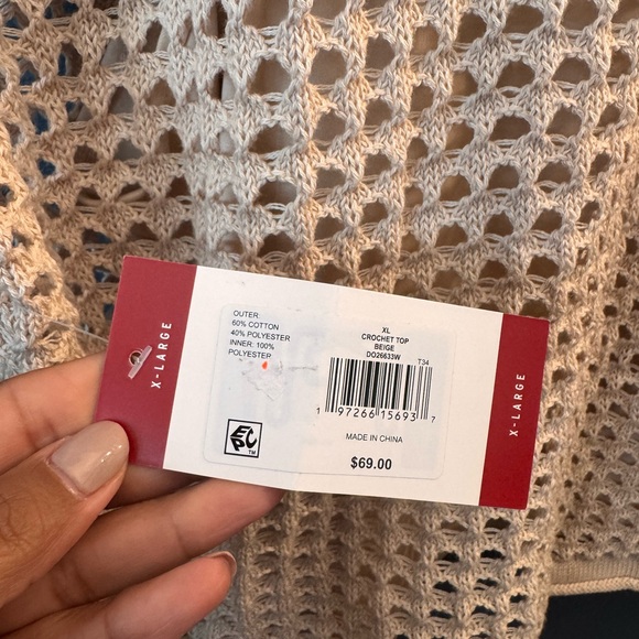 Steve Madden Beige Crochet Tank Top - Picture 3 of 4